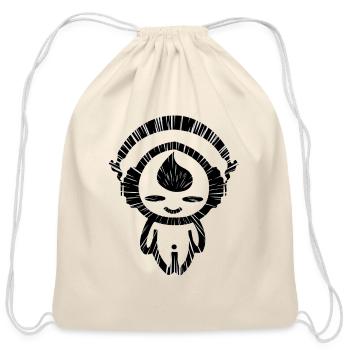 KIDDAIKIDDEE Design No.11 - Cotton Drawstring Bag - natural - Front
