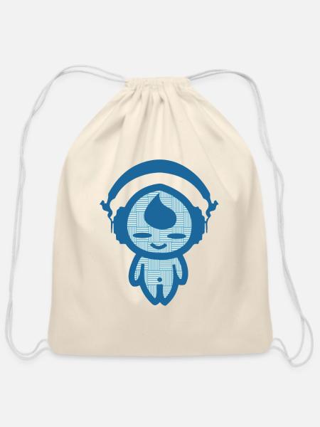 KIDDAIKIDDEE Design No.30 - Cotton Drawstring Bag - natural