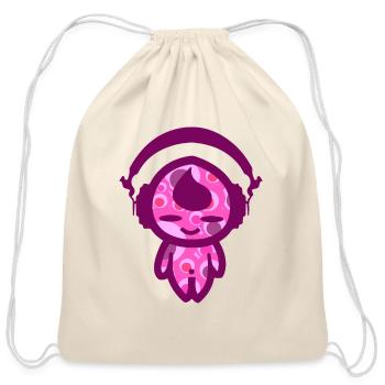 KIDDAIKIDDEE Design No.39 - Cotton Drawstring Bag - natural - Front