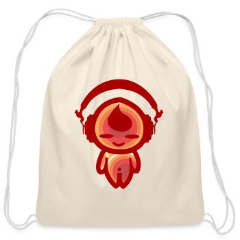 KIDDAIKIDDEE Design No.46 - Cotton Drawstring Bag - natural - Front