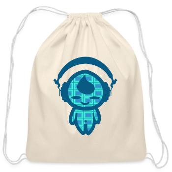 KIDDAIKIDDEE Design No.37 - Cotton Drawstring Bag - natural - Front