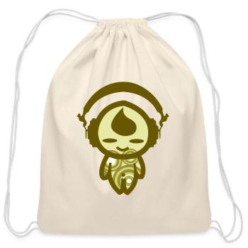 KIDDAIKIDDEE Design No.45 - Cotton Drawstring Bag - natural - Front