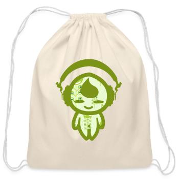 KIDDAIKIDDEE Design No.50 - Cotton Drawstring Bag - natural - Front