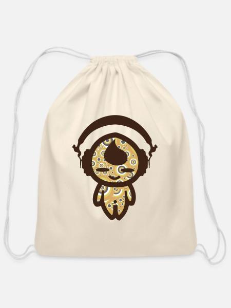 KIDDAIKIDDEE Design No.49 - Cotton Drawstring Bag - natural