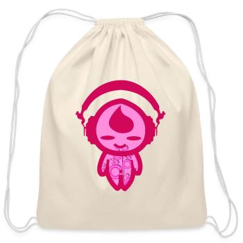 KIDDAIKIDDEE Design No.43 - Cotton Drawstring Bag - natural - Front