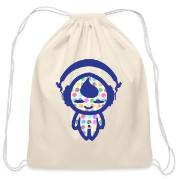 KIDDAIKIDDEE Design No.48 - Cotton Drawstring Bag - natural - Front
