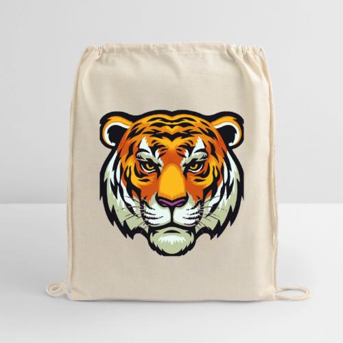 Tiger Fashion Feline Animal, Tiger Willing Success - Cotton Drawstring Bag
