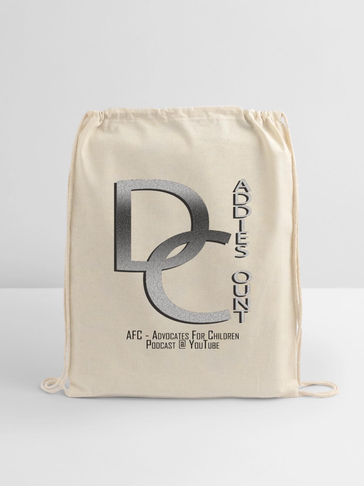 Daddies Count AFC - Cotton Drawstring Bag - natural - Front