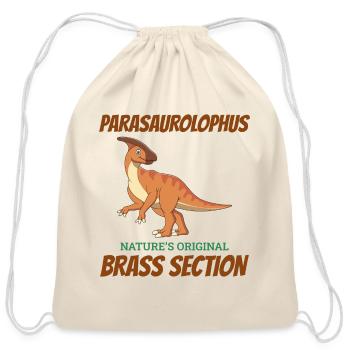Parasaurolophus Dinosaur Dino Paleontologist - Cotton Drawstring Bag - natural - Front