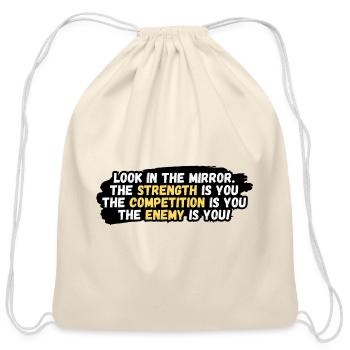 Mirror Power: You Are The Force - Cotton Drawstring Bag - natural - Front