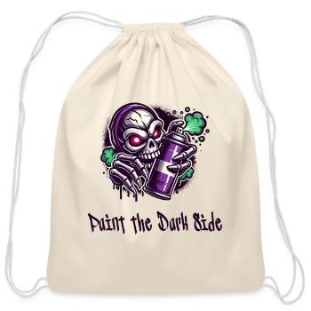 Paint The Dark Side - Cotton Drawstring Bag - natural - Front
