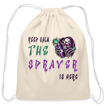 Keep Calm - The Sprayer - Cotton Drawstring Bag - natural - Front