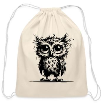 Tired Owls Guardians Of The Forest - Cotton Drawstring Bag - natural - Front