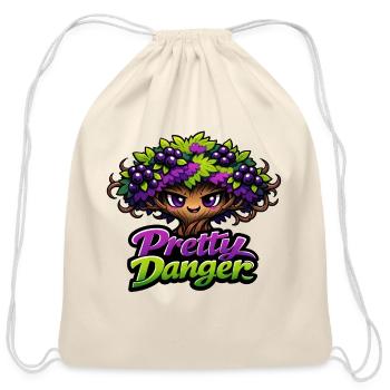Pretty Danger Berry Tree - Cotton Drawstring Bag - natural - Front