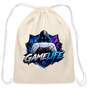 Joystick1 - Cotton Drawstring Bag - natural - Front