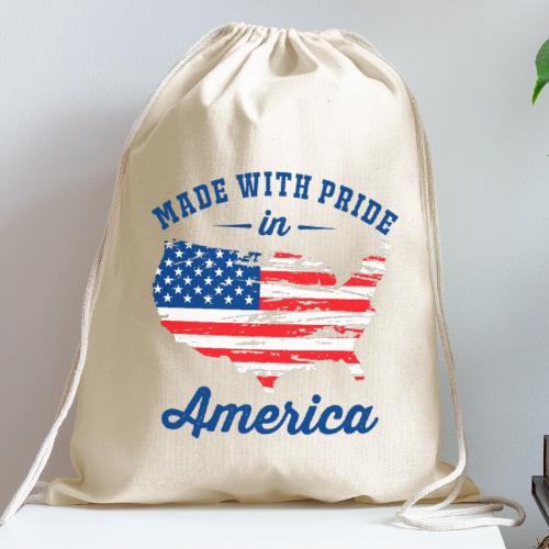 Made with pride in America - Cotton Drawstring Bag