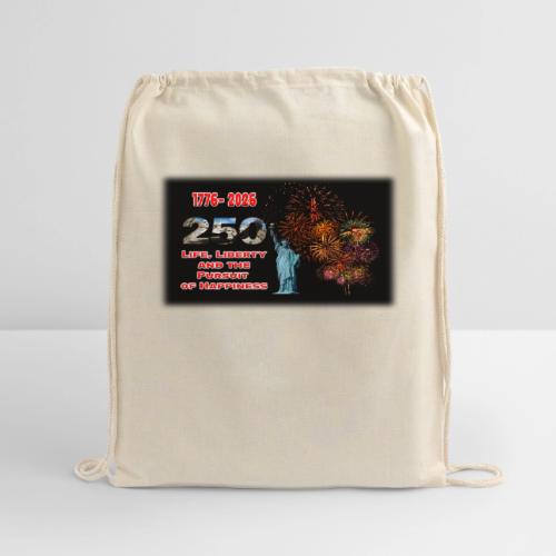 1776 - 2026 - 250 Years USA | Fireworks - Cotton Drawstring Bag