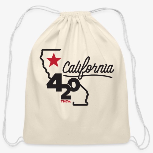 California 420 - Cotton Drawstring Bag