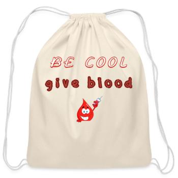 Red Cross - Cotton Drawstring Bag - natural - Front