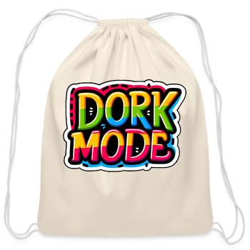 Dork Mode 5 - Cotton Drawstring Bag - natural - Front