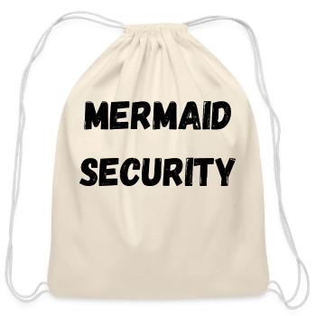 MERMAID SECURITY - Cotton Drawstring Bag - natural - Front