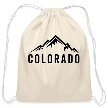 Colorado - Cotton Drawstring Bag - natural - Front