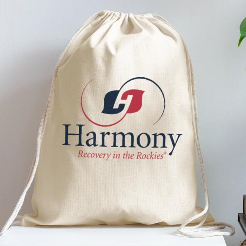 Harmony Logo - Patriotic - Cotton Drawstring Bag