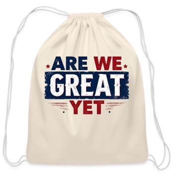 Striving for Greatness - Cotton Drawstring Bag - natural - Front