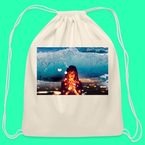 Girl Wave - Cotton Drawstring Bag