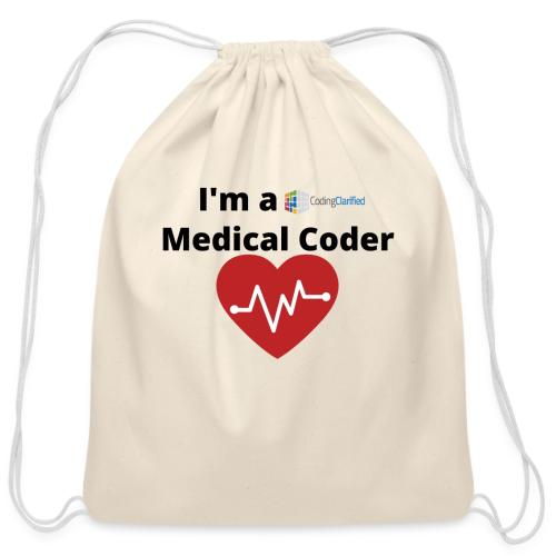 I'm a Coding Clarified Medical Coder <3 - Cotton Drawstring Bag