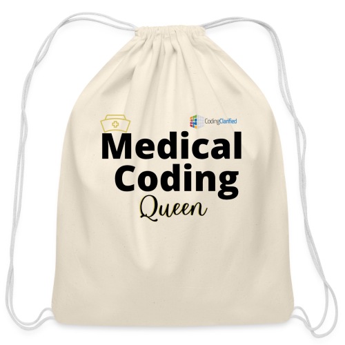 Coding Clarified Medical Coding Queen Apparel - Cotton Drawstring Bag