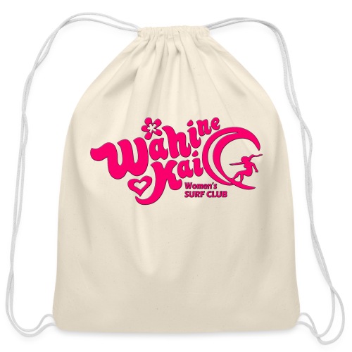 Wahine Kai Logo pink - Cotton Drawstring Bag