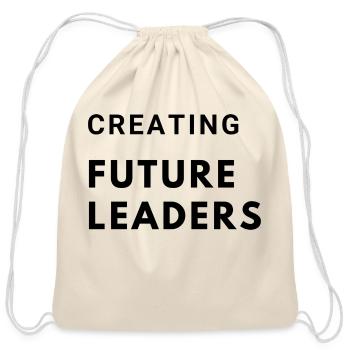 Creating Future Leaders - Cotton Drawstring Bag - natural - Front