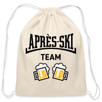 Après-Ski – Team (Beer Apres Ski Concave / POS 3C) - Cotton Drawstring Bag - natural - Front
