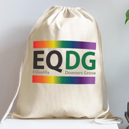 EQDG logo - Cotton Drawstring Bag