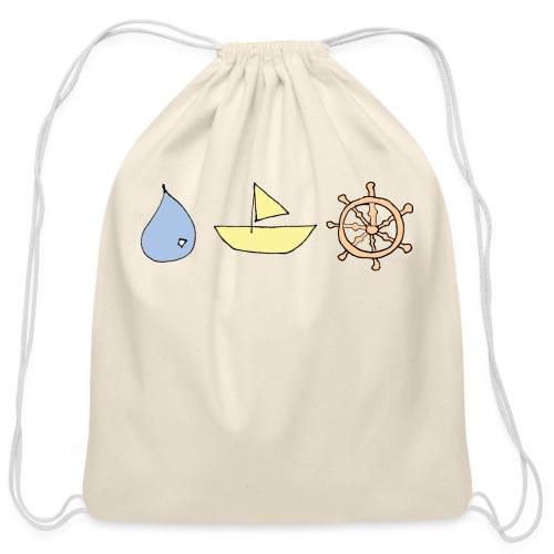 Drop, ship, dharma - Cotton Drawstring Bag