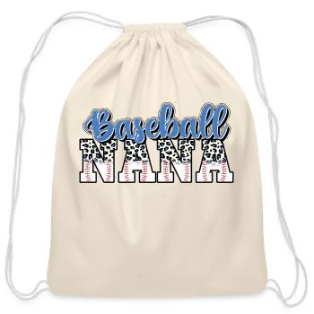 Baseball Nana Grandma Mother'S Day - Cotton Drawstring Bag - natural - Front