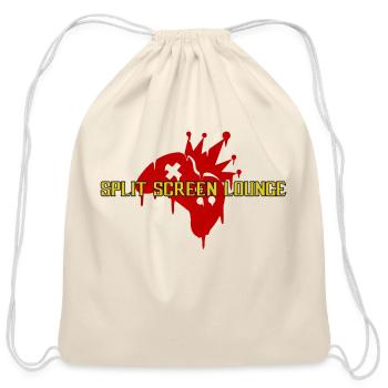 Split Screen Fatality - Cotton Drawstring Bag - natural - Front