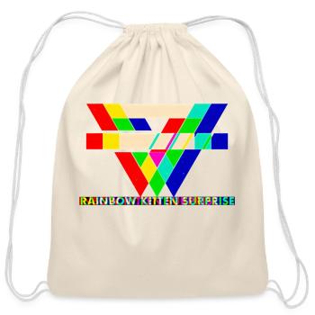 Indie band Kitten Surprise - Cotton Drawstring Bag - natural - Front