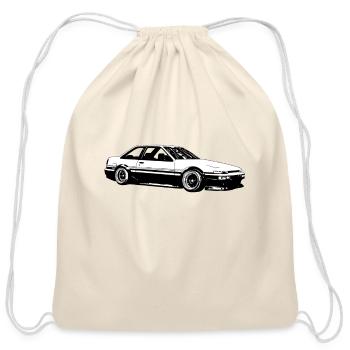 Toyota AE86 (no text) - Cotton Drawstring Bag - natural - Front