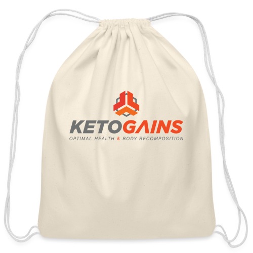 Ketogains 2017 Vertical Colors - Cotton Drawstring Bag