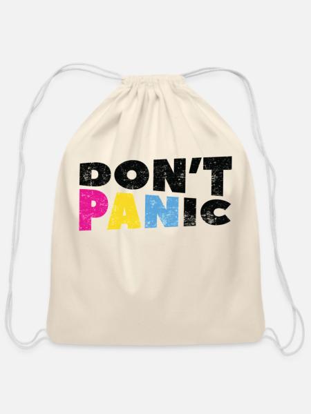 Pan Pride LGBTQ - Cotton Drawstring Bag - natural