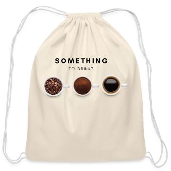 Something to drink - Cotton Drawstring Bag - natural - Front