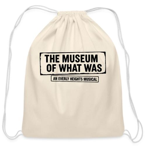 Museum of What Was Logo (Black) - Cotton Drawstring Bag