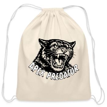 Apex Predator - Panther - Cotton Drawstring Bag - natural - Front