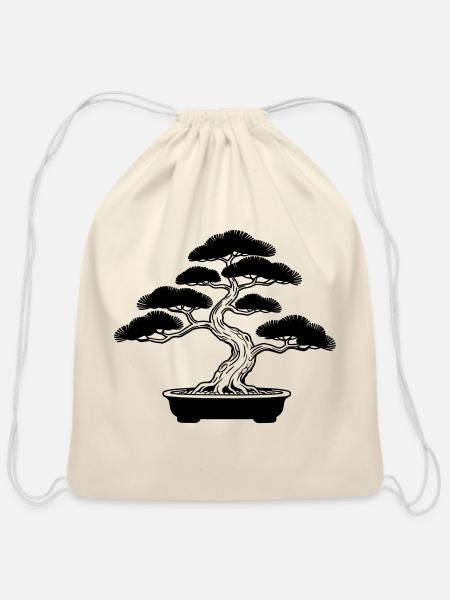 bonsai - Cotton Drawstring Bag - natural