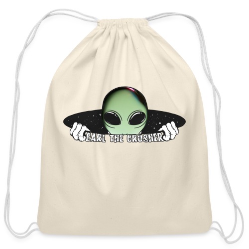 Coming Through Clear - Alien Arrival - Cotton Drawstring Bag