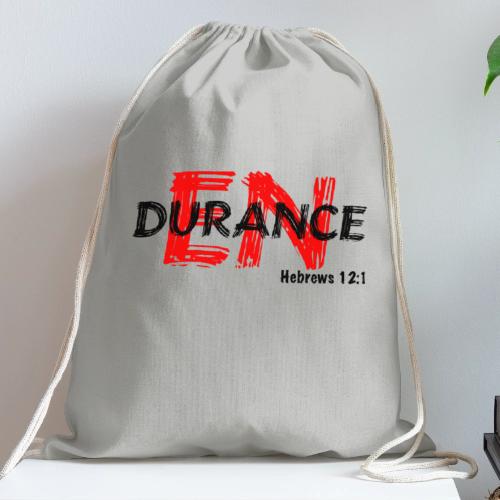 Run with Endurance - Cotton Drawstring Bag