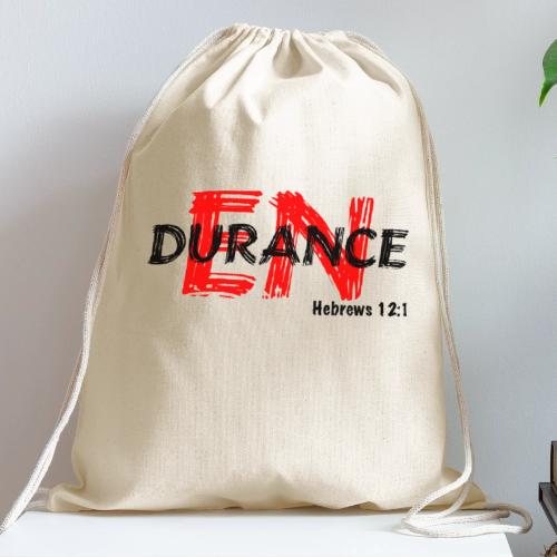 Run with Endurance - Cotton Drawstring Bag