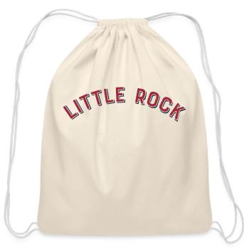 Little Rock Arkansas Vintage Arch Letters trending - Cotton Drawstring Bag - natural - Front